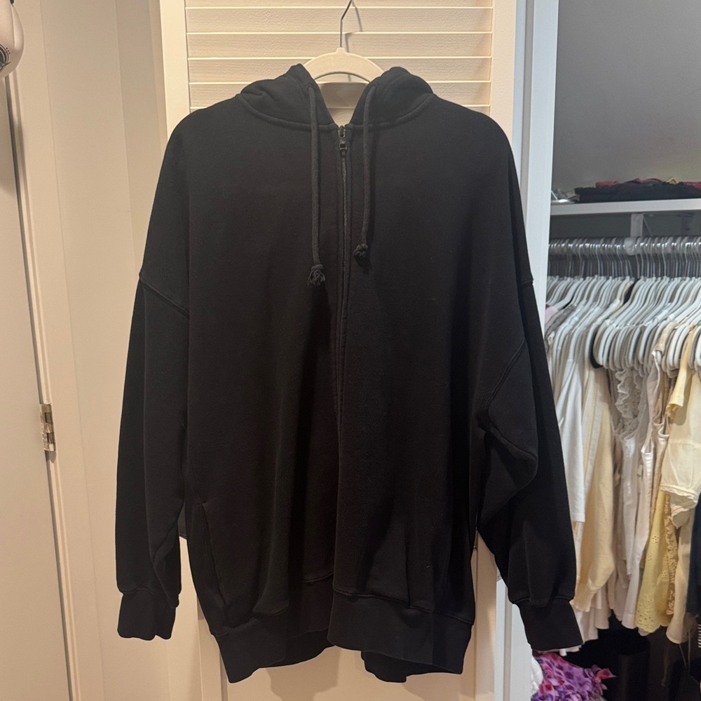 TNA Men's Black Zip-Up Sweater